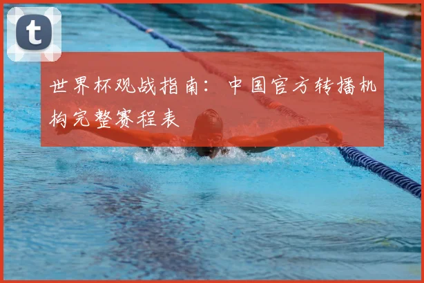 世界杯观战指南：中国官方转播机构完整赛程表